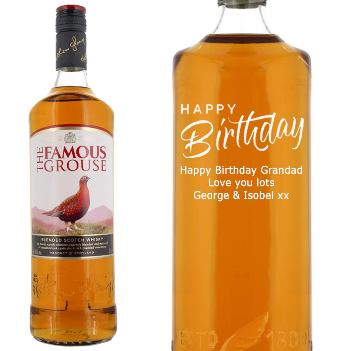 Personalised Famous Grouse 70cl Prestige Drinks1