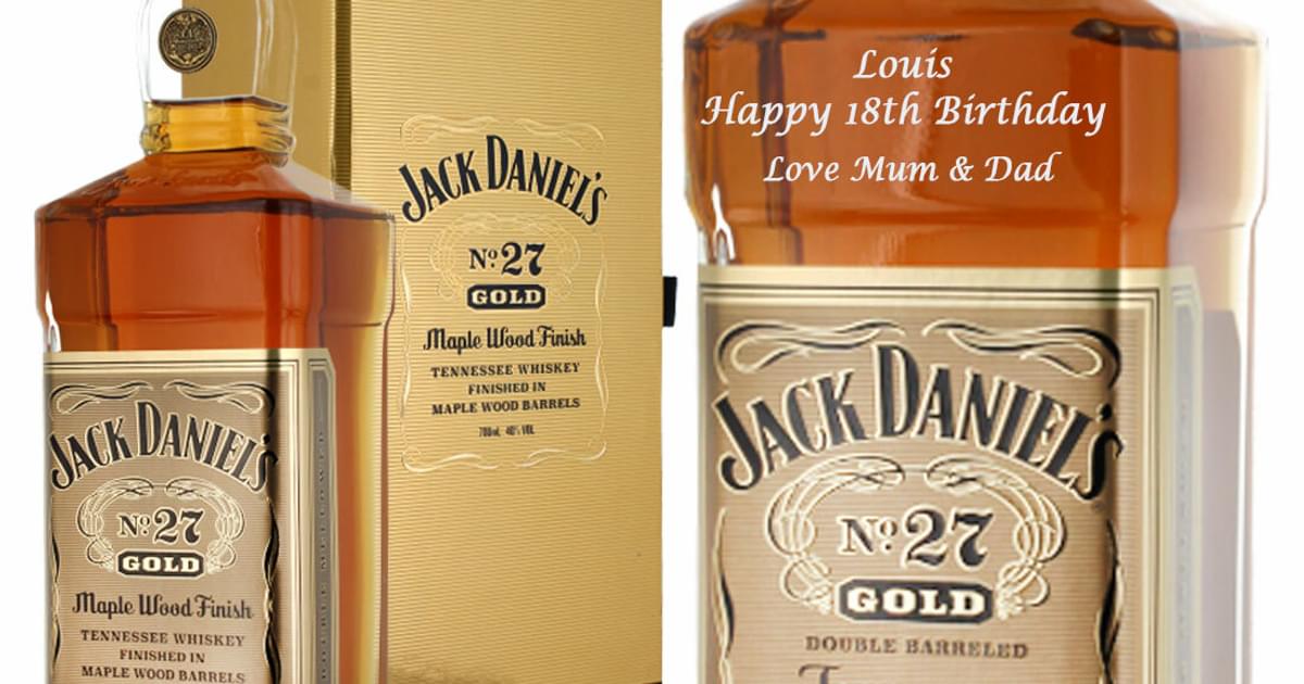 Personalised Jack Daniel's Gold No 27 70cl Prestige Drinks