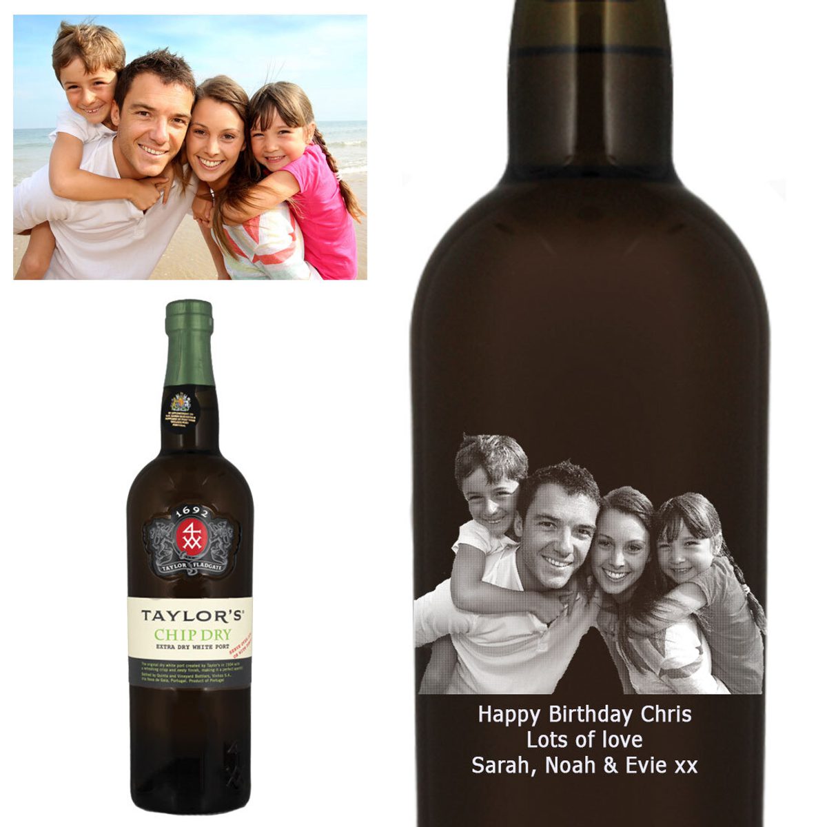 Taylor Chip Chip Box Photo Engraved Taylor’s Chip Dry White Port | Prestige Drinks