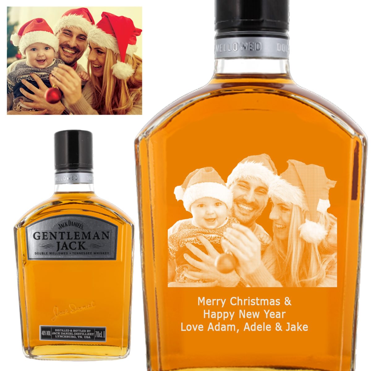 Photo Engraved Jack Daniel's Gentleman Jack 70cl Prestige Drinks