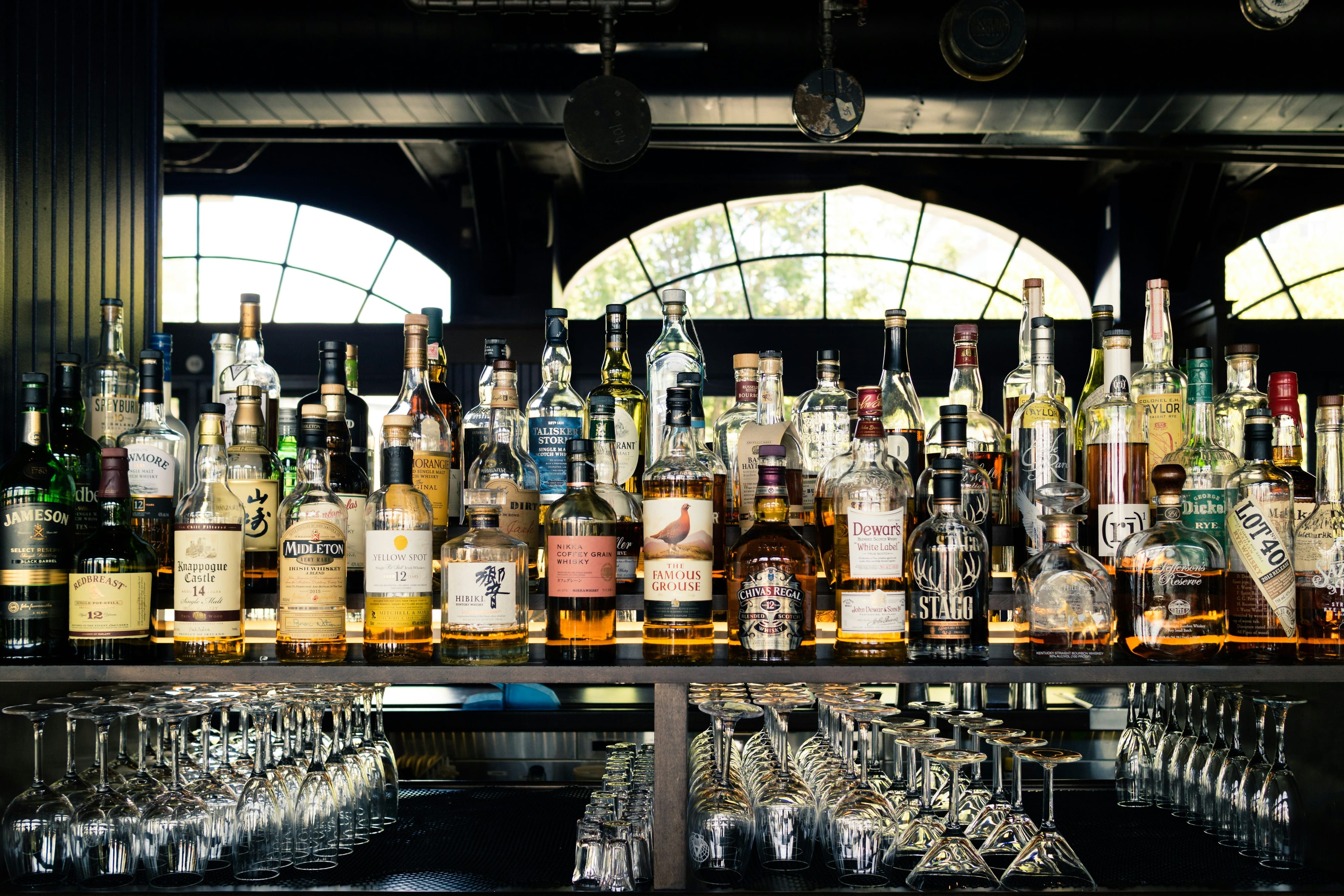 Whisky collectables display